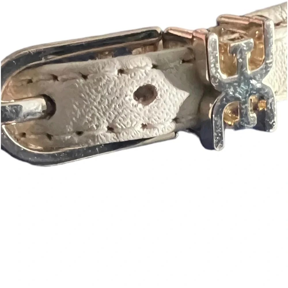 SAM EDELMAN Sandals Heels Daffodil Size 7 White Cream Gray Straps FAST SHIP - Picture 7 of 9